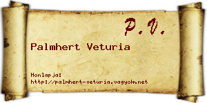 Palmhert Veturia névjegykártya